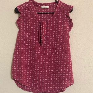 Pink chiffon Top size Large